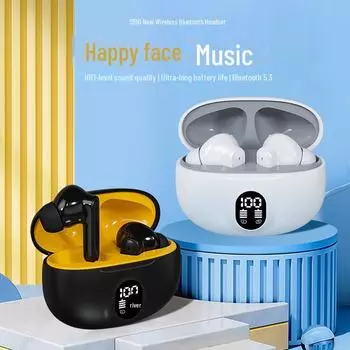 Новая беспроводная Bluetooth-гарнитура S510 895B: Светодиодный индикатор питания, высокое качество звука, шумоподавление, длительное время работы от батареи, готовность к спорту белый