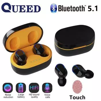 Новая беспроводная Bluetooth-гарнитура с двумя наушниками TWS Mini Move Into Ear, двухмерная стереогарнитура E-sports 5.1