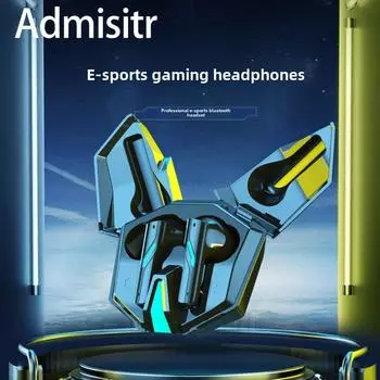 Новая беспроводная Bluetooth-гарнитура с низким уровнем задержки и шумоподавлением ANC, с длительным сроком службы для киберспортивных игр белый