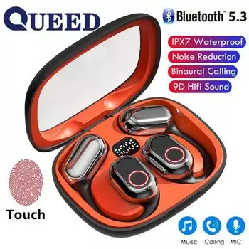 Новая беспроводная Bluetooth-гарнитура с подвесным ушным типом не обеспечивает более ранний срок службы батареи Полностью открытая спортивная Bluetooth-гарнитура OWS