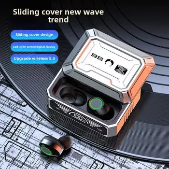 Новая беспроводная Bluetooth-гарнитура TWS 5.3 с цифровым дисплеем и низкой задержкой. Внутриканальная Bluetooth-гарнитура. белый