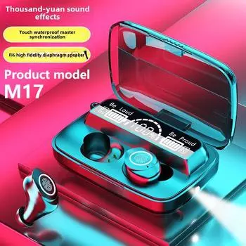 Новая беспроводная Bluetooth-гарнитура Tws Aperture Breath Light 5.1LED цифровой сенсорный дисплей хорошее качество звука чёрный