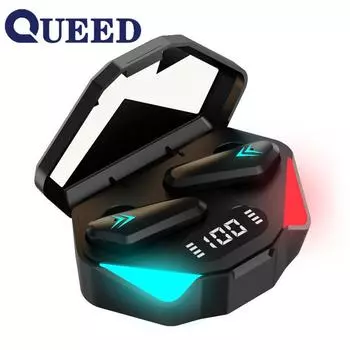 Новая беспроводная Bluetooth-гарнитура TWS E-sports с двумя наушниками и низкой задержкой 5.0 чёрный