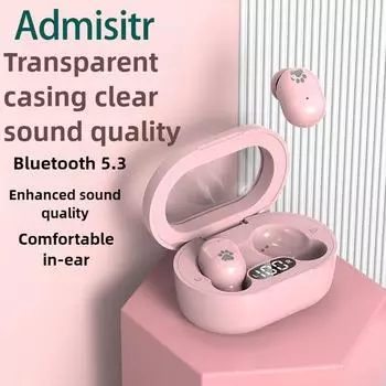 Новая беспроводная Bluetooth-гарнитура TWS, игровая, шумоподавляющая, спортивная Bluetooth-гарнитура чёрный