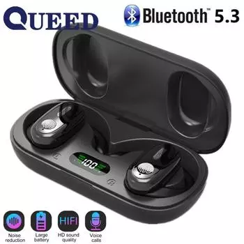 Новая беспроводная Bluetooth-гарнитура TWS не входит в ухо. Супердлинная батарея. Гарнитура костной проводимости. чёрный