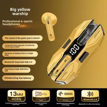 Новая беспроводная Bluetooth-гарнитура TWS, оптовая продажа, игровая гарнитура-вкладыш Bluetooth 5.3 F6 чёрный