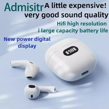 Новая беспроводная Bluetooth-гарнитура TWS с двумя наушниками Беспроводная стереогарнитура с цифровым дисплеем Life чёрный