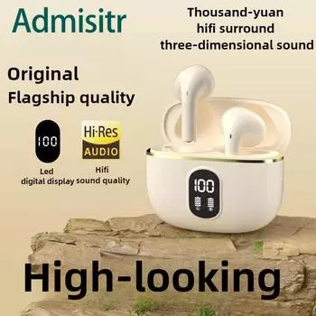 Новая беспроводная Bluetooth-гарнитура TWS с двумя наушниками Беспроводная стереогарнитура с цифровым дисплеем Life чёрный