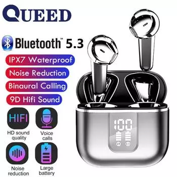 Новая беспроводная гарнитура с музыкальным шумоподавлением, Bluetooth-гарнитура для упражнений, сверхдлинная, с более близким аккумулятором, мобильные наушники чёрный