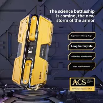 Новая беспроводная игровая гарнитура Mech Bluetooth с низкой задержкой TWS Bluetooth-гарнитура красный