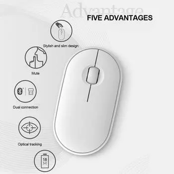 Новая беспроводная мышь Pebble Mute Mouse M350, двухрежимная Bluetooth-мышь, офисная мышь 2,4 ГГц, несколько стилей на выбор