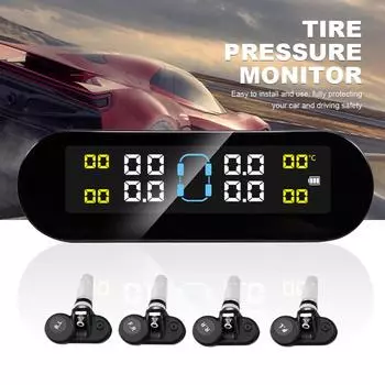 Новая беспроводная система контроля давления в шинах TPMS на солнечной энергии, система контроля давления в шинах для автомобилей, система автоматической охранной сигнализации, система контроля давления в шинах на 4 колеса External