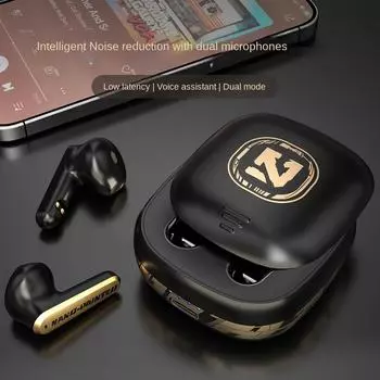 Новая беспроводная спортивная Bluetooth-гарнитура, длительное время автономной работы, шумоподавление при вызове с низкой задержкой, игровая гарнитура-вкладыш