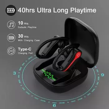 Новая беспроводная спортивная Bluetooth-гарнитура Q62 TWS спортивная наушниковая Bluetooth-гарнитура с сверхдлительным режимом ожидания ENC с интеллектуальным шумоподавлением 5.1