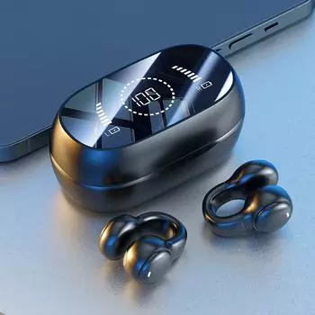 Новая Bluetooth-гарнитура M47 Conduction: Беспроводная связь, крепление на ухо, цифровой дисплей, длительное время работы от аккумулятора для занятий спортом.