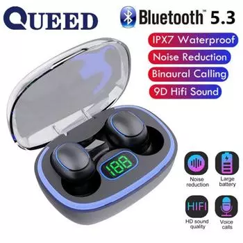 Новая Bluetooth-гарнитура с большим количеством экономичных наушников чёрный