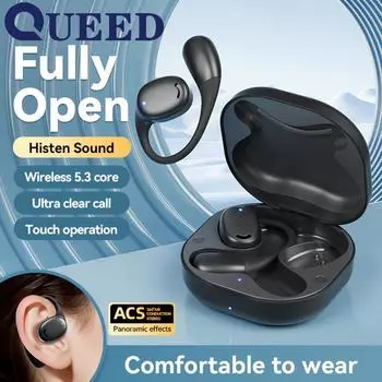 Новая Bluetooth-гарнитура с подвесным ухом, шумоподавление, спортивная открытая беспроводная Bluetooth-гарнитура OWS для бега