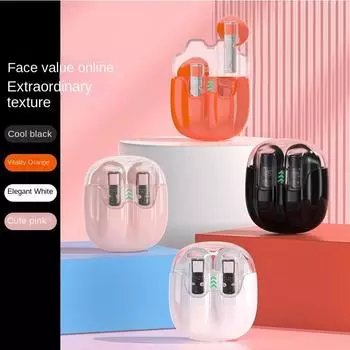 Новая Bluetooth-гарнитура tws, прозрачная полувкладышная гарнитура с низкой задержкой, гарнитура для игровой консоли C21 Bluetooth
