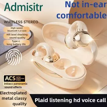 Новая Bluetooth-гарнитура TWS с двумя наушниками, беспроводная, с заушным креплением, стерео, цифровой дисплей Life чёрный