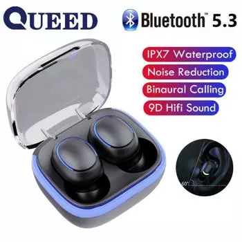 Новая Bluetooth-гарнитура-вкладыш с шумоподавлением для спортивных игр чёрный