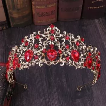 Новая большая корона в корейском стиле со стеклянными бриллиантами, свадебная тиара в виде листа, свадебные аксессуары для фотостудии