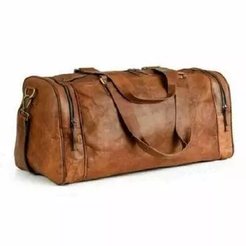 Новая большая мужская дорожная сумка из натуральной кожи ручной работы коричневая дорожная сумка для багажа выходного дня 24 x 10 x 9 in коричневый