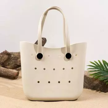 Новая большая пляжная сумка, летняя пляжная корзина EVA, женская сумка для пикника, водонепроницаемая сумка для покупок, сумка через плечо (30cm<Max Length<50cm)