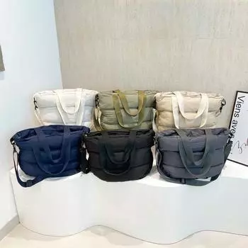 Новая большая вместимость осень-зима облако модная подмышка пространство хлопок одно плечо кроссбоди женская сумка