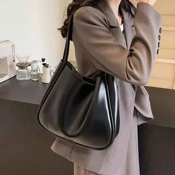 Новая большая вместимость женская брендовая сумка винтажная однотонная женская сумка-тоут из искусственной кожи роскошная дизайнерская сумка через плечо для женщин