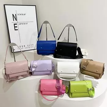 Новая большая вместительная сумка через плечо под мышкой, модная европейская и американская сумка через плечо женская повседневная сумка чёрный