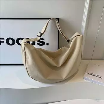 Новая большая вместительная сумка для пельменей на одно плечо для студентов колледжей и пар, легкая, однотонная, повседневная