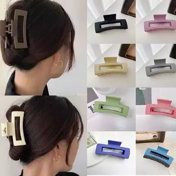 Новая большая заколка для волос, женская заколка для волос, пряжка для аксессуаров для волос, пластиковые когти, заколки-крабы для женщин, зажимы