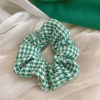 Новая большая зеленая резинка-скранчи в гусиную лапку, эластичные резинки для волос, повязка на голову, белая резинка для хвоста, резинки для волос для женщин, девочки, аксессуары для волос