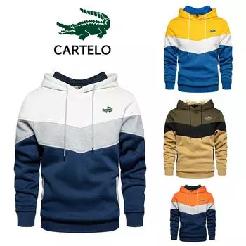 Новая брендовая мужская толстовка высокого качества с вышивкой, осенне-зимняя уличная куртка с капюшоном в стиле хип-хоп, толстовка для пар S белый