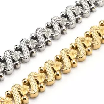 Новая цепочка для собак из нержавеющей стали шириной 25 мм, одежда для собак, ювелирные изделия, ошейник для домашних животных 25MM*35CM серебряный