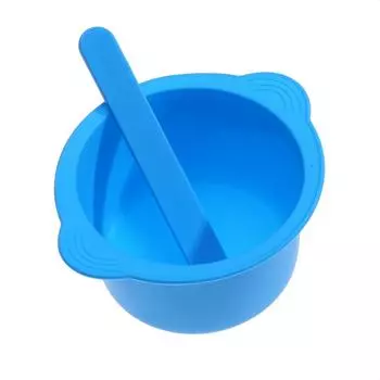 Новая чаша для удаления волос с воском, термостойкая силиконовая маска, грязевая маска, миска для смешивания растворяющего воска жёлтый