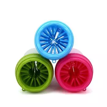 Новая чашка для чистки лап собак, расчески из ПП/TPR, портативная уличная мойка для ног домашних животных, щетка для чистки лап, мытье ног, чистящие средства для домашних животных 6.5x11