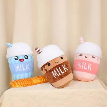 Новая чашка для молока, мягкая плюшевая игрушка, милая розовая чашка для молока, чашка для шоколада, кукла, праздничный подарок для A