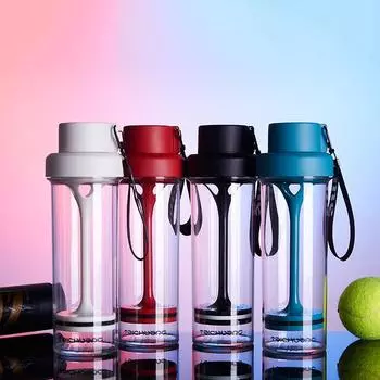 Новая чашка-стример, 400 мл, длинный сетчатый фильтр, чашка для лимона, чашка из тритана, пластиковая чашка для разделения чая и воды 400ML белый