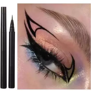 Новая черная тонкая водостойкая подводка для глаз Быстросохнущая жидкая подводка для глаз Карандаш для контура глаз Средства для макияжа Красота Женская косметика