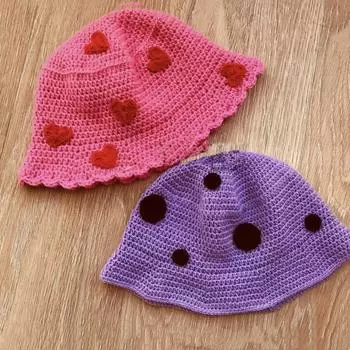 Новая чисто ручной вязки полосатая шапка рыбака смешанных цветов с короткими полями для взрослых шляпа для тазика