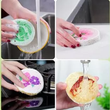 Новая чистящая салфетка губка для кухни меламиновая губка для мытья посуды древесная масса хлопок моющий инструмент салфетка для протирания губка для мытья посуды