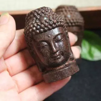 Новая деревянная креативная статуя Будды Шакьямуни Татхагата статуэтка индийская голова Будды ремесла декоративное украшение
