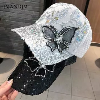 Новая детская летняя кепка-бейсболка с сетчатым узором в виде ромба и бабочки, модная кепка с защитой от солнца adjustable розовый