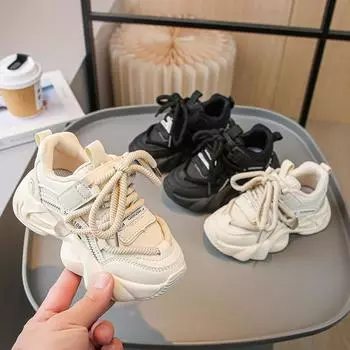 Новая детская модная дышащая обувь для детей, студентов, трендовые четыре сезона, мягкая подошва, спортивные кроссовки для бега для мальчиков и девочек, удобные спортивные кроссовки 26 белый
