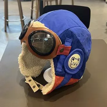 Новая детская шапка Pilot для осени и зимы для мальчиков и девочек, ветрозащитная защита ушей для младенцев, теплая шапка Lei Feng, подходит для детей от 2 до 8 лет