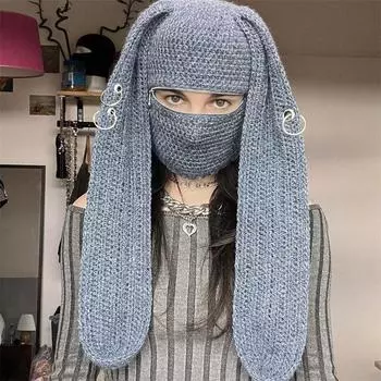 Новая детская шапка-тыква на Хэллоуин, осенне-зимняя ветрозащитная теплая шапка-пуловер для взрослых, вязаная шапка Adult 56-59cm [without accessories]