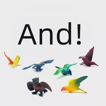 Новая детская сплошная модель летящей птицы орла - реалистичный орнамент в виде животного