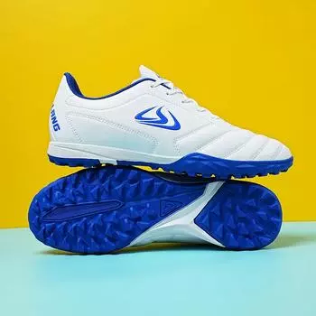 Новая детская спортивная обувь для подростков, тренировочная обувь для футбола, обувь для мужской TF, шиповки, плоская, нескользящая, тренировочная обувь 35