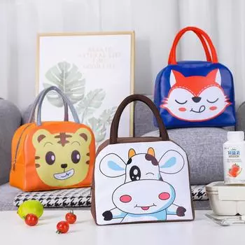 Новая детская сумка для ланча, сумка для катионного ланча, мультяшная симпатичная сумка для ланча, изолированная сумка с мешком для риса